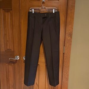 Ann Taylor Brown Straight-Leg Dress Trousers